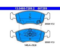 1x Kit de plaquettes de frein, frein à disque ATE 13.0460-7289.2