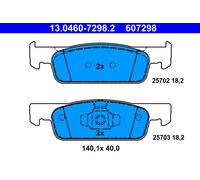 Jeu de plaquettes de frein ATE 13.0460-7298.2, avant