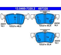 ATE 13.0460-7320.2 Kit de plaquettes de frein, frein à disque pour FORD,FORD USA