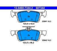 ATE 13.0460-7344.2 Kit de plaquettes de frein, frein à disque pour ,FORD