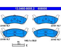 ATE 13.0460-8005.2 Kit de plaquettes de frein, frein à disque pour MERCEDES-BENZ