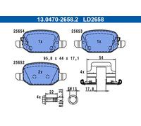 ATE 13.0470-2658.2 Kit de plaquettes de frein, frein à disque pour FIAT