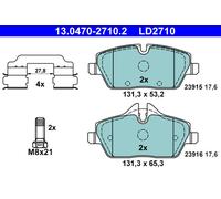 ATE 13.0470-2710.2 Kit de plaquettes de frein, frein à disque pour BMW,MINI