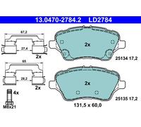 ATE 13.0470-2784.2 Kit de plaquettes de frein, frein à disque pour FORD