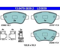 ATE 13.0470-3839.2 Kit de plaquettes de frein, frein à disque pour OPEL,VAUXHALL
