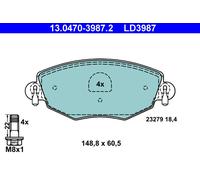 ATE 13.0470-3987.2 Kit de plaquettes de frein, frein à disque pour FORD,JAGUAR