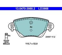 ATE 13.0470-3988.2 Kit de plaquettes de frein, frein à disque pour FORD,JAGUAR,R