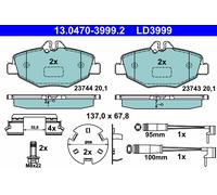 ATE 13.0470-3999.2 Kit de plaquettes de frein, frein à disque pour MERCEDES-BENZ