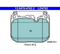 ATE 13.0470-4702.2 Kit de plaquettes de frein, frein à disque pour BMW,MINI