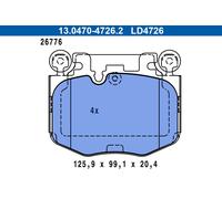 ATE 13.0470-4726.2 Kit de plaquettes de frein, frein à disque pour BMW