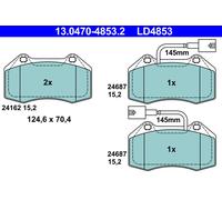 ATE 13.0470-4853.2 Kit de plaquettes de frein, frein à disque pour ABARTH,ALFA R