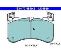 ATE 13.0470-4899.2 Kit de plaquettes de frein, frein à disque pour LAND ROVER