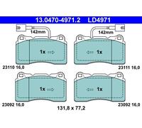 ATE 13.0470-4971.2 Kit de plaquettes de frein, frein à disque pour ALFA ROMEO,LA