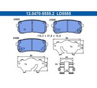 ATE 13.0470-5555.2 Kit de plaquettes de frein, frein à disque pour KIA