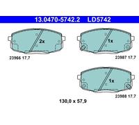 ATE 13.0470-5742.2 Kit de plaquettes de frein, frein à disque pour HYUNDAI,KIA