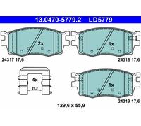 ATE 13.0470-5779.2 Kit de plaquettes de frein, frein à disque pour HYUNDAI,KIA