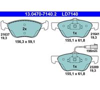 ATE 13.0470-7140.2 Kit de plaquettes de frein, frein à disque pour ALFA ROMEO,FI