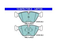ATE 13.0470-7155.2 Plaquettes / Sabots de Frein Avant pour BMW E46 MG