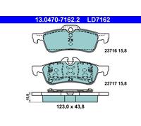 ATE 13.0470-7162.2 Kit de plaquettes de frein, frein à disque pour MINI