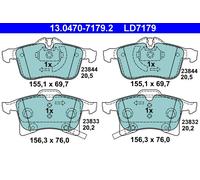 ATE 13.0470-7179.2 Kit de plaquettes de frein, frein à disque pour OPEL,VAUXHALL