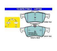 Plaquettes de frein 13.0470-7194.2 ATE pour FORD OPEL SAAB
