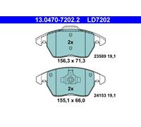 ATE 13.0470-7202.2 Kit de plaquettes de frein, frein à disque pour PEUGEOT