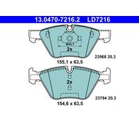 ATE 13.0470-7216.2 Kit de plaquettes de frein, frein à disque pour ,BMW