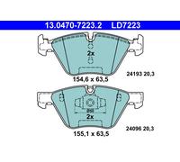 ATE 13.0470-7223.2 Kit de plaquettes de frein, frein à disque pour BMW