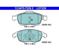 ATE Plaquettes de frein 13.0470-7229.2 Céramique avant pour Peugeot Citroën DS