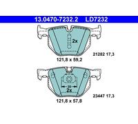 ATE 13.0470-7232.2 Kit de plaquettes de frein, frein à disque pour BMW