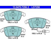 ATE Plaquettes de frein 13.0470-7256.2 pour Audi A4 B8, A5 Sportback, A4 B8 Avant