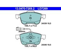 ATE 13.0470-7269.2 Kit de plaquettes de frein, frein à disque pour ALFA ROMEO