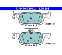 ATE 13.0470-7301.2 Kit de plaquettes de frein, frein à disque pour PEUGEOT