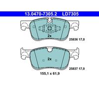 ATE 13.0470-7305.2 Kit de plaquettes de frein, frein à disque pour CITROËN