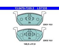 ATE 13.0470-7335.2 Kit de plaquettes de frein, frein à disque pour AUDI,SEAT,SKO