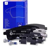 ATE Plaquettes de frein Jeu 13.0460-2756.2 Arrière pour RENAULT CLIO V, FLUENCE, SCÉNIC III