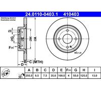 ATE 24.0110-0403.1 Disque de frein pour MAZDA