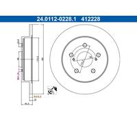 ATE 24.0112-0228.1 Disque de frein pour LEXUS,TOYOTA