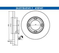 ATE 24.0116-0141.1 Disque de frein pour PIAGGIO