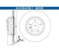 ATE 24.0126-0195.2 Disque de frein pour BMW