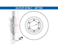 ATE 24.0127-0104.1 Disque de frein pour ISUZU