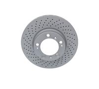 ATE 1x Disque Frein Avant Ø3180 Perforé / Intérieur pour Porsche 911
