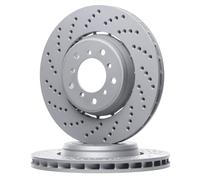 ATE 24.0128-0206.2 Disque de frein Avant gauche Ø325,0mm Hauteur: 52,5mm Épaisseur: 28,0mm Cercle de percage -Ø: 120,0mm disque de frein à deux pièces perforé/ventilé de l'intérieur