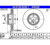 ATE 24.0130-0249.1 Disque de frein pour BMW