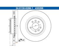 ATE 24.0130-0266.1 Disque de frein pour LAND ROVER