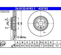 Disque de frein ATE 24.0132-0193.1