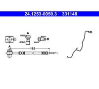 ATE 24.1253-0050.3 Flexible de frein pour SEAT,SKODA,VW