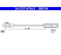 ATE 24.3727-0754.2 Tirette à câble, frein de stationnement pour CHEVROLET,OPEL,V