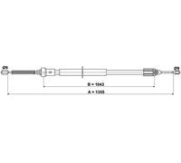 ATE 24.3727-1076.2 Tirette à câble, frein de stationnement