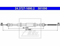 ATE 24.3727-1090.2 Tirette à câble, frein de stationnement
